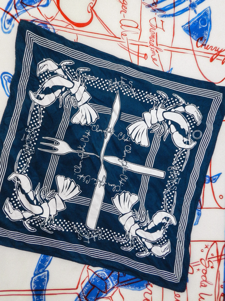 Load image into Gallery viewer, Hand-Dyed "Ready For Seconds" Bandana in Red