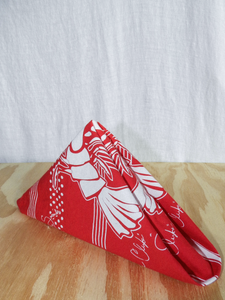 Hand-Dyed "Ready For Seconds" Bandana in Red