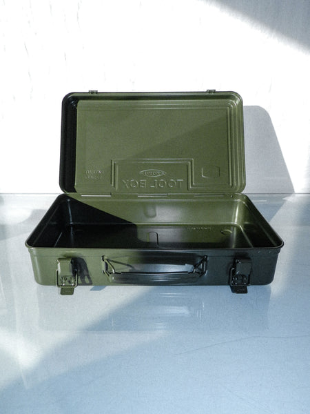 Load image into Gallery viewer, TOYO STEEL • Trunk Shape Toolbox T-360 (Moss Green)
